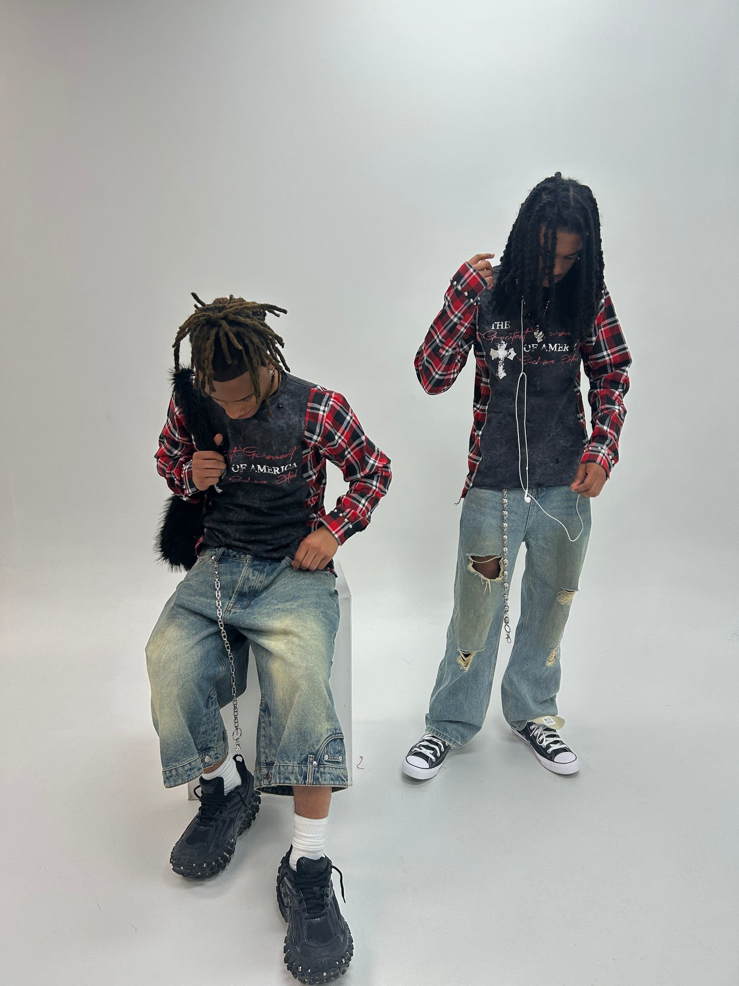 The greatest garment Flannel tee longsleeve